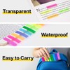 OWLKELA 800pcs Sticky Tabs, 8 Colour Index Tabs, Translucent Tape