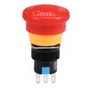 uxcell 16mm Mounting Hole Latching Emergency Stop Push Button Switch