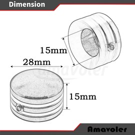 Amavoler 4Pcs Motorcycle Spark Plugs Head Bolt Cover Fit for Harley Sportster Twin Cam Big Twin Dyna CVO (Black)