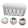 MAGICLULU Metal Wire Baskets with Liners Versatile Storage Bins for