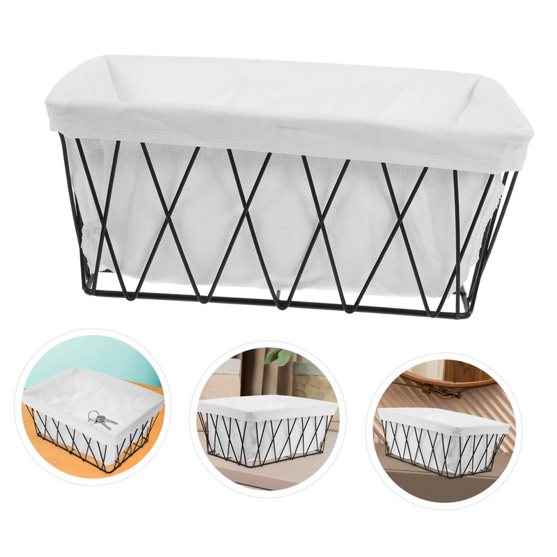 MAGICLULU Metal Wire Baskets with Liners Versatile Storage Bins for