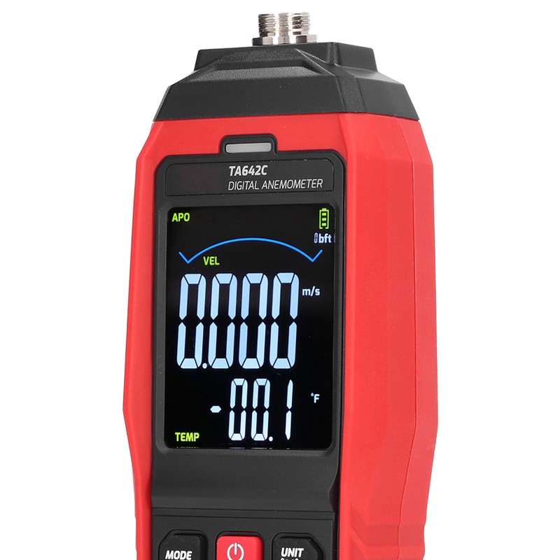 Portable Digital Anemometer Handheld Air Flow Velocity Tester Wind Speed