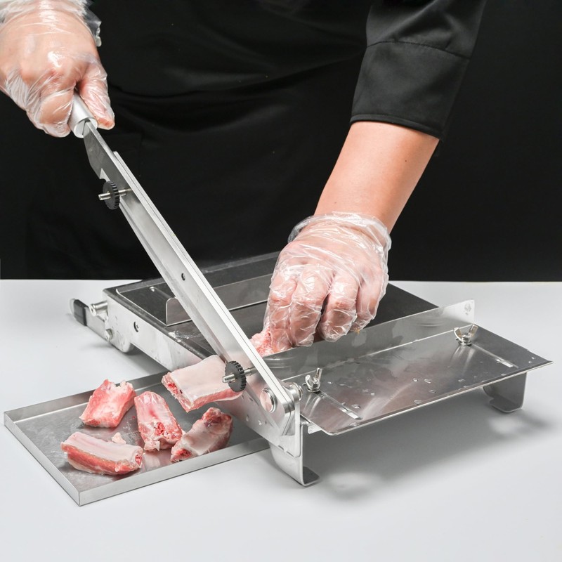 Stainless Steel Bone Cutter Machine Manual Ribs Meat Chopper Food