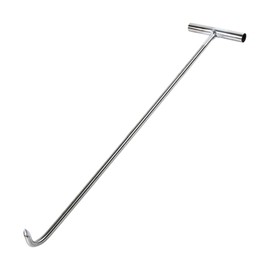 Manhole Hook Tool T Shape Hook Open Manhole Cover Versatile Lifter Sewer Door Lifting Hook, 38cm Sharp