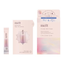 melt(メルト) Melt Creamy Melt Foam with Carbonated Powder 1g x 6 Packs Rest Beauty Mindful Aroma/Geranium & Muguet Scent