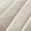 DOSLY IDÉES Linen Button Farmhouse Beige Shower Curtain,Bowknot,Linen and Cotton