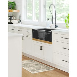 RUGGABLE Washable Vintage Area Rug – Sarrah Sage 2x3, Stain-Resistant, Non-Slip – Small Machine Washable Rugs for Living Room, Bedroom, Hallway, Entryway & Bathroom–with Cushioned Pad