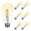 LE ST64 E26 Vintage Edison LED Bulbs, Dimmable, 4W 350