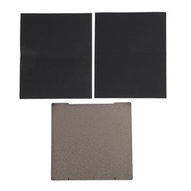 Double-sided coating, high temperature resistance, compatible consumables, 3D printer building plate for Prusa I3 MK52 MK3 MK3S MK4 with PET PEI steel sheet, Default