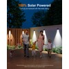 16 Pack Bright Sun Power Fence Lights Outdoor Waterproof with