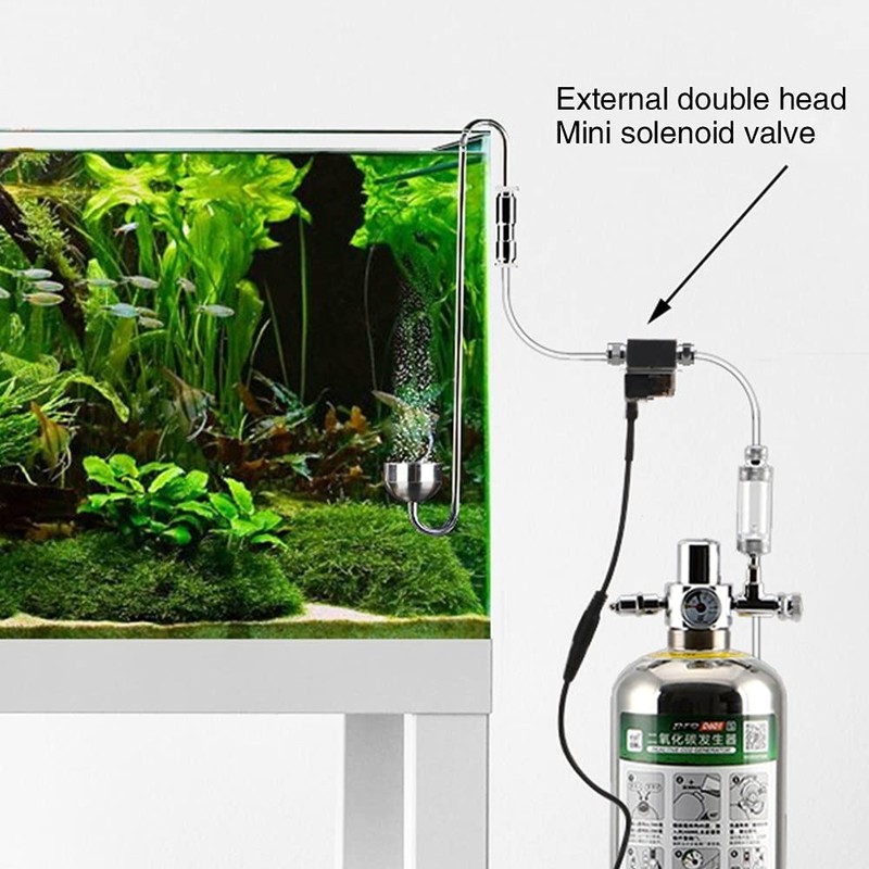 DONGKER CO2 Solenoid Valve CO2 System DC 12V Water Grass