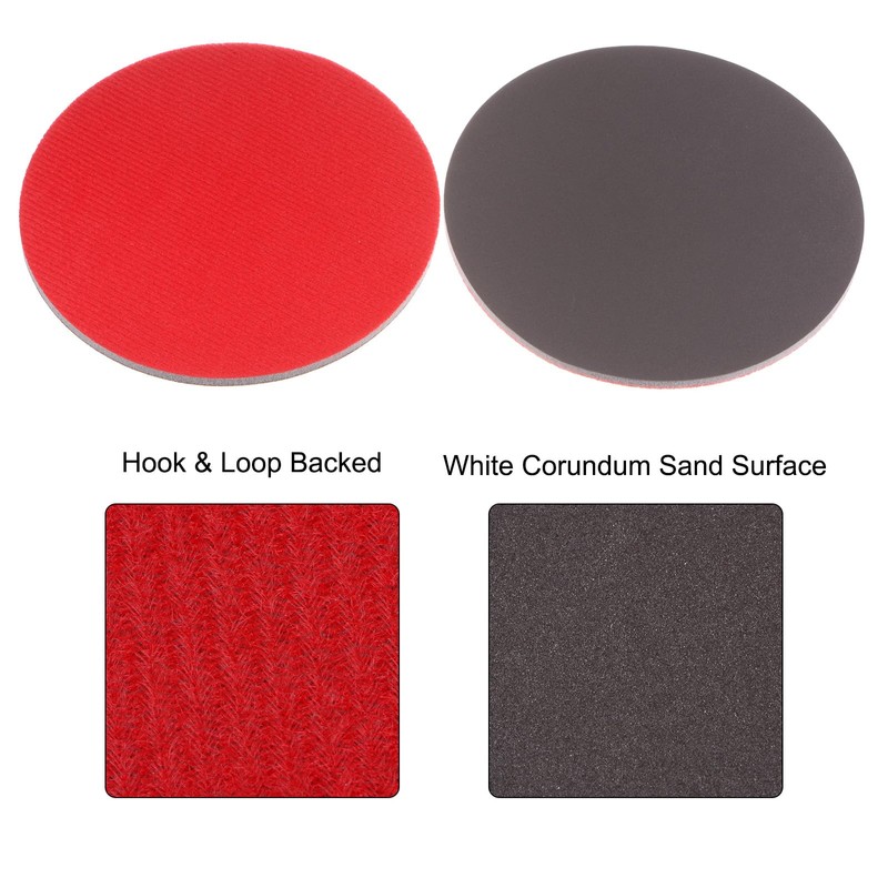 sourcing map 6pcs 3000 Grit Sanding Sponge 6 Inch Hook