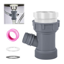 Dishwasher Drain Hose Adapter – Universal Sink Hose Adapter, Fits 1-1/2" & 1-1/4" Drain Pipes, Kitchen Sink Drain Pipe Kit, Perfect for Dishwasher & Sink Drain Installation