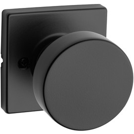 Weiser Cambie Matte Black Door Knob, Non-turning Interior Door Handles/Dummy Knobs for Wardrobe, Closet Door & French Doors, Cabinet Handle/Cupboard Handles, Modern Home Décor