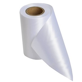 Ceremonial Grand Opening Ribbon 50 Yard Length and 4 inch Wide (White)