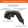 Hooke Road Aluminum Front Inner Fender Liners for 2007-2018 Jeep