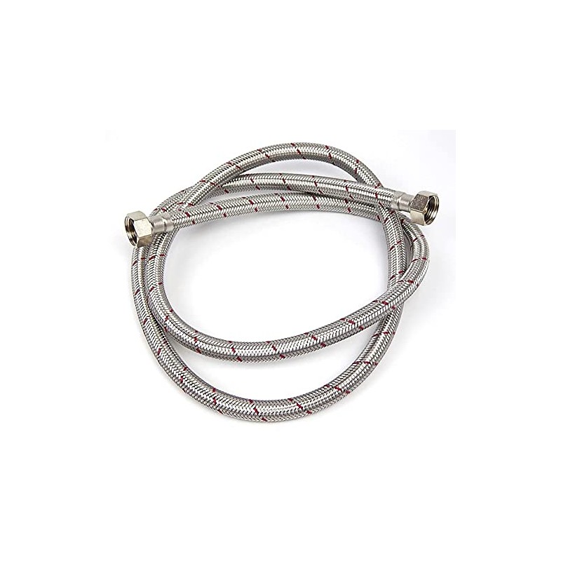 Pedicure Spa Chair Stainless Braided Hose (UPC) Hot or Cold