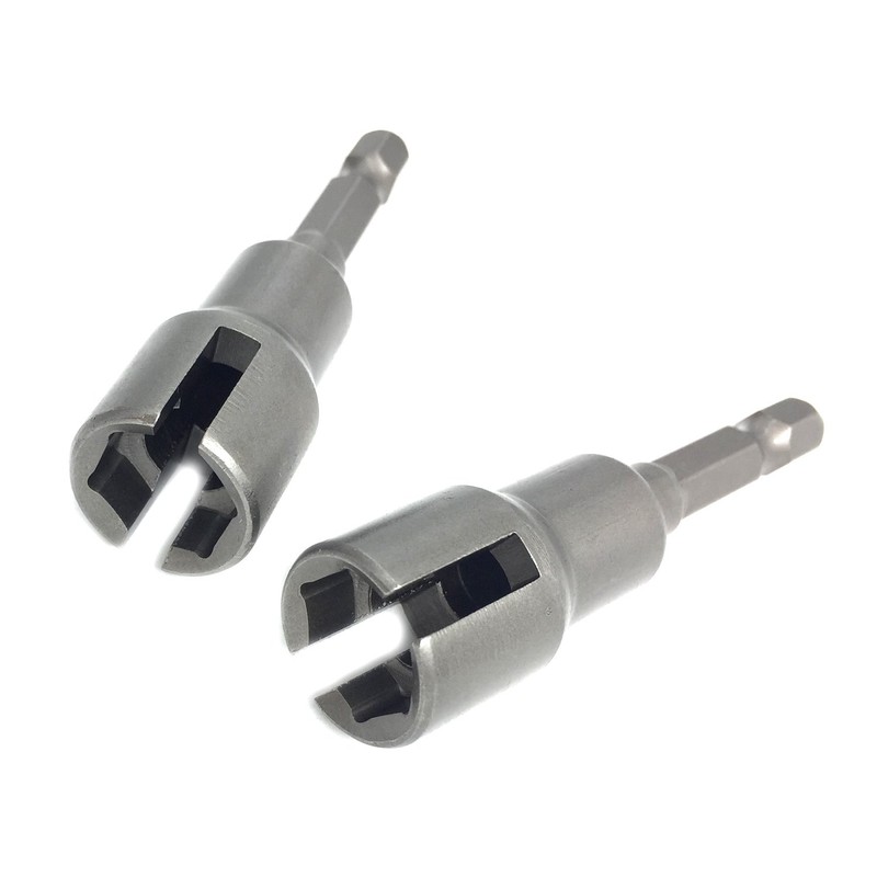 PANOVOS (2pc) Power Wing Nut Driver Set,Slot Wing nuts Drill