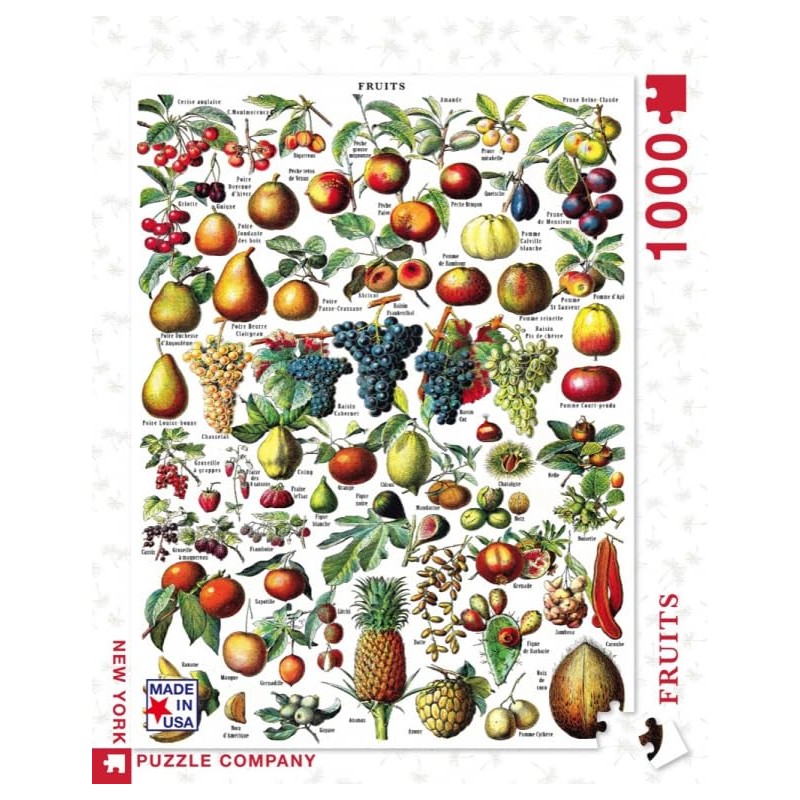New York Puzzle Company - Vintage Images Fruits - 1000
