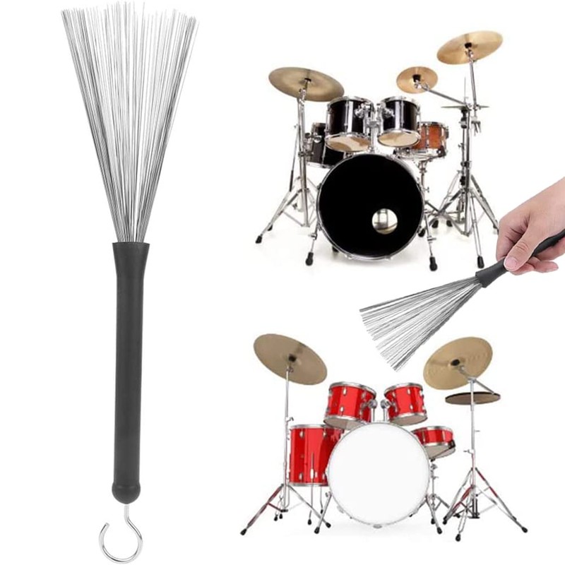 MNWMNW Drum Brush Wire Brush Drum Stick Brush Wire Brush