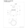 Kingston Brass K133A2 Designer Trimscape Showerscape 2-1/4-Inch Shower Head, Polished