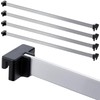 Epakh 8 Pieces Metal Hanging Divider Rail Clip File 4