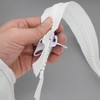 #10 Heavy Duty Zippers Separating Large Plastic Zippers White Tape