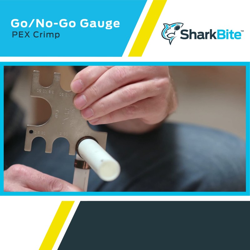SharkBite 3/8 Inch PEX Crimp Tool Go / No-Go Gauge,