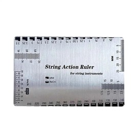 Guitar String Gauge Measuring Tool | Guitar Setup String Height Gauge,Precision Action Ruler for Quick Bass Setup for Mandolin & Other Instruments