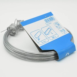 Christoph Palme Iron Wire Set Diameter 0.4 mm + 1.0 mm Galvanised, Bound, Also Known as Craft Wire, Braiding Wire, Tension Wire, Binding Wire, Steel Wire, Decorative Wire