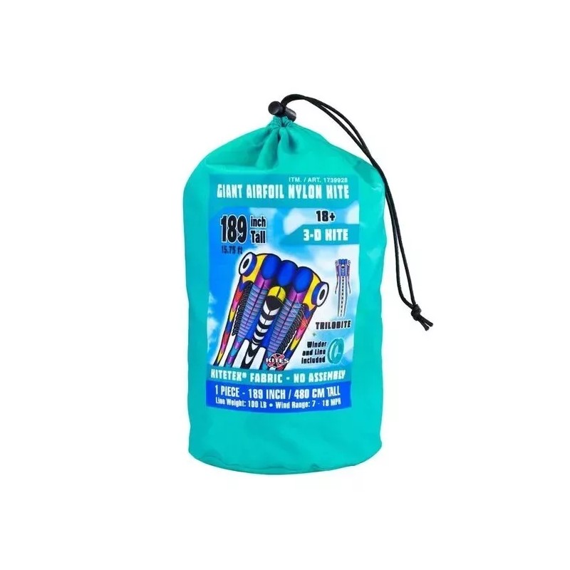 XKites Giant 189" Trilobite Airfoil Nylon 3D Kite For Adults