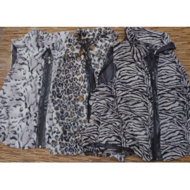 MULTIPLES ESSENNTIAL VEST WOMEN'S PLUS SIZE SUPER SOFT FLIX FUR ZIP-UP LIST $53 - Brown 200, 1X