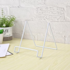 Book Stand, Dish Stand, Set of 4, Book, Open, Fixed, Wire Stand, Photo Stand, Colored Paper, Catalog, Bookstand, Dish Stand, Metal