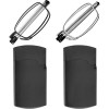 Success Eyewear Reading Glasses 2 Pair Black and Gunmetal Readers