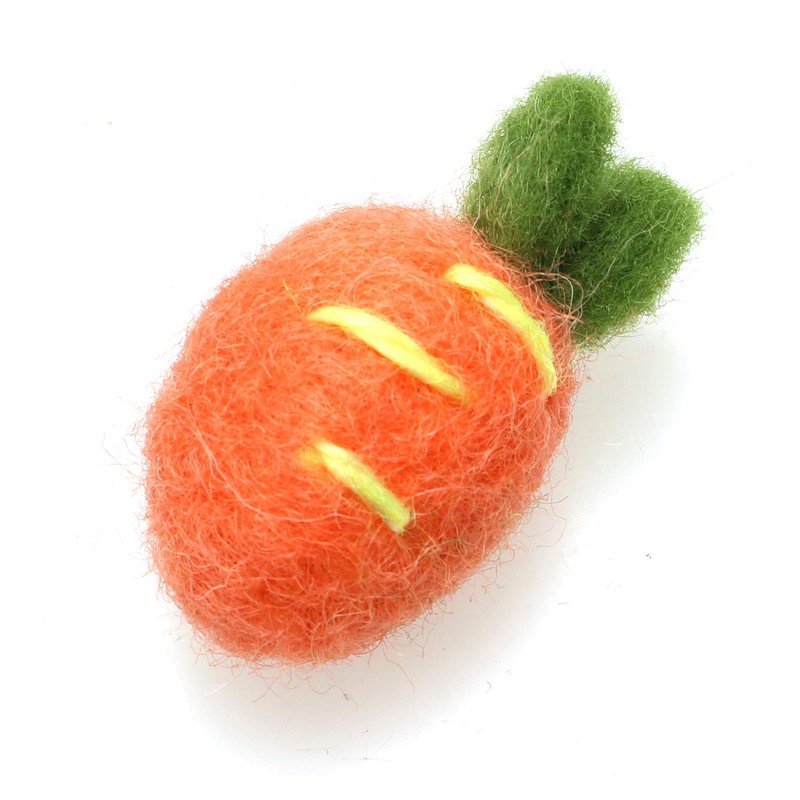 HJ Garden 5pcs Wool Felting Carrots, Home Decoration Ornament Gift,