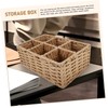 SHOWERORO Sundries Organizer 6-Section Pantry Organiser Beige Practical for Daily