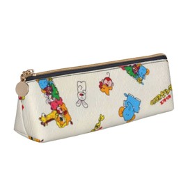 Tabekko Animal Pen Case, Large Capacity, Pencil Case, Multi-functional, Stylish, Leather, Pen Pouch, For Boys, Girls, Children, Simple, Tool Pen Case, For High School Students, College Students,