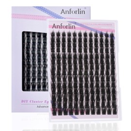 Fluffy Lash Clusters 10-20mm manga lashes 168 Pcs Spiky Lash Clusters C Curl Anime Individual Lashes Thin Band False Eyelashes DIY Cluster Eyelash Extensions at Home, by Anforlin
