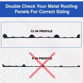 Duco USA-Made R Panel Foam Closure Strips - 1 Pack of 3ft Black Corrugated Roof Foam Strips for Metal Roof Insulations - Weatherproof Insulation Seal Blocks Moisture, Gaps, Noise & Dust
