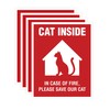 Cat Inside Sticker - 4 Pack - 4x5 inches -