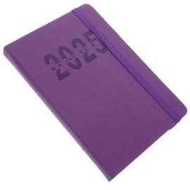 Operitacx 2025 A5 Agenda Planning Notebook with Hourly Monthly Appointments Book Schedule Calendar Organizer with Pen Holder for Teachers and Students