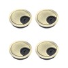 QWORK® 2 Pcs Desk Cable Grommet 60mm 2.4inch Zinc Alloy