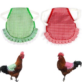 Gxdamxz Chicken Saddle, Chicken Safety Vest, Chicken Saddle Apron for Chicken Back, Spring Protection, Vest for Chicken, Pack of 2, 23 x 21 cm