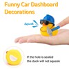 wonuu Car Dashboard Decorations Rubber Ducks, Construction Builder Rubber Ducky