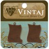 Petite Scroll 24x16.5mm Vintaj Metal Accents 2/Pkg Vintaj P0046R