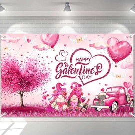 Ticuenicoa Galentine's Day Banner - Romantic 70.8x43.3 Inches Backdrop for Party Decor and Photography, Perfect for Ladies' Valentine's Day Celebrations