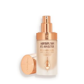 Charlotte Tilbury Airbrush Flawless Matte Foundation - Full Coverage Liquid Makeup with a Natural-Matte Finish - Smoothes & Blurs Pores - Waterproof & Transfer Resistant - 4 Neutral