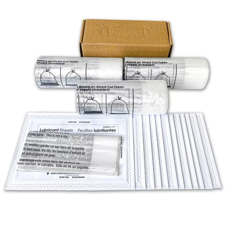 GAOKETOP Shredcare 150-Pack Paper Shredder Waste Bin Liners - up