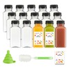 GUSTO [8 oz. - 15 Count Reusable Plastic Juice Bottles