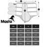 Masta Air-Flux Horse Brushing Boots - Training Neoprene Protective Wrap
